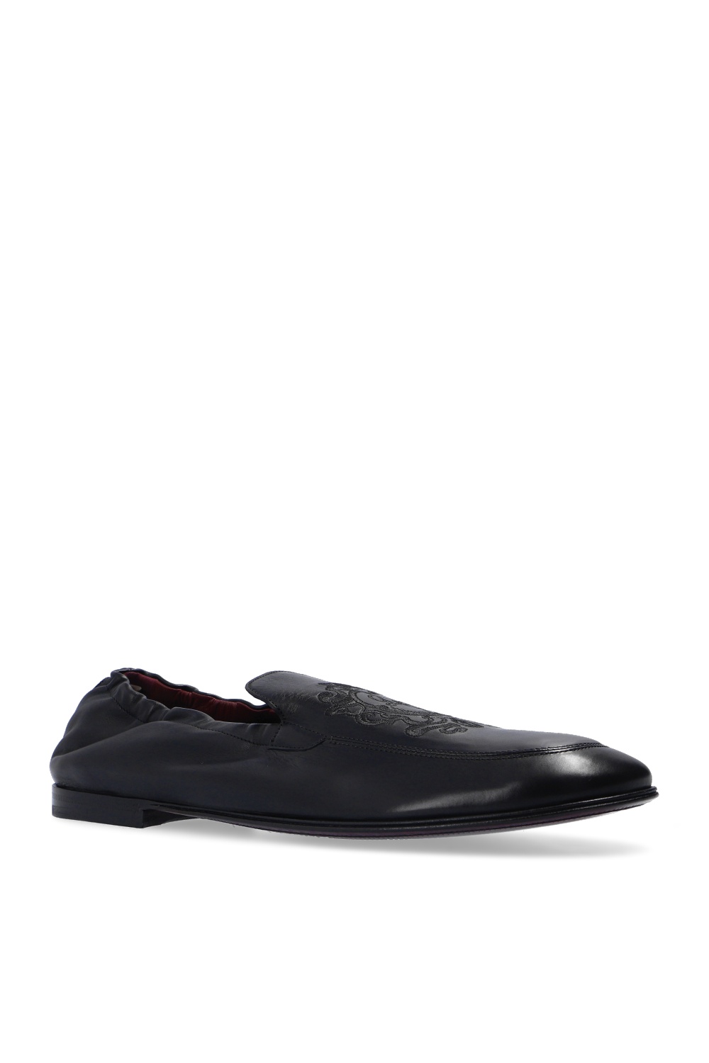 Dolce & Gabbana bow-detail satin pumps Leather loafers